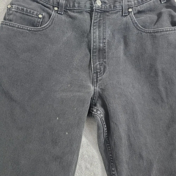 Vintage Levi's 545 Brown tab Loose Fit Men's Black Jeans 36x32 Tapered 21PT - Picture 6 of 10